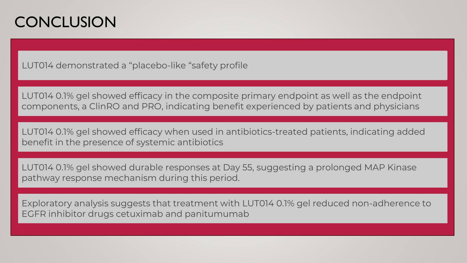 Slide 20, CONCLUSION